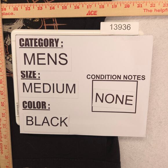 Rock on the Range Band Short Sleeve Graphic Crew Neck T Shirt Mens Size M Black - Picture 8 of 9